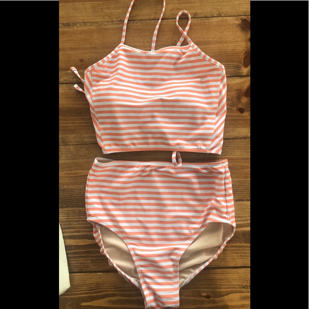 Albion Fit Peachy Keen stripe xsmall set